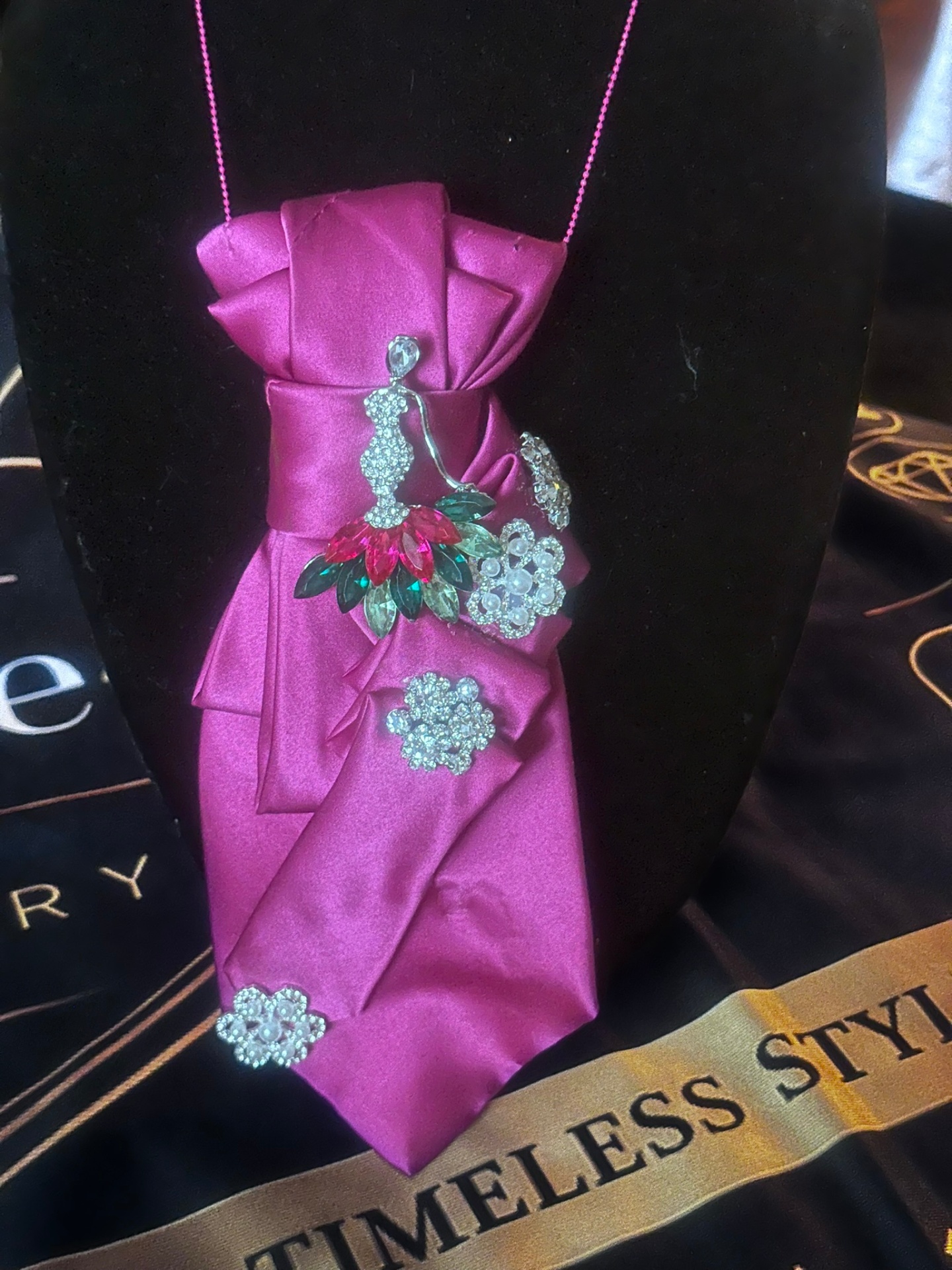 Thirty Three 44 jeweled necktie